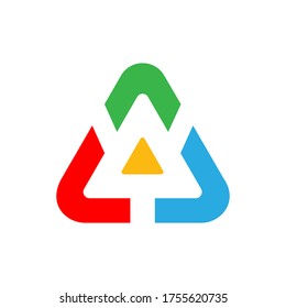 abstract logo design about AY A Y Letter in vector illustration.minimalist logo
