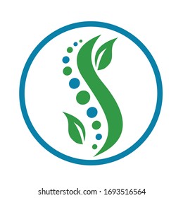 The abstract logo design about the spine is perfect for chiropactic companies