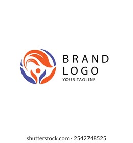 Diseño abstracto del logotipo en Adobe Illustrator Un logotipo para un nombre de marca que dice su logotipo de marca.