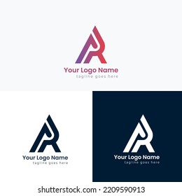abstract logo design, AR Logo design, and New Logo design, A,R logo design.