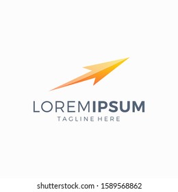 Abstract logo design arrow business