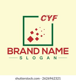 Plantilla de fondo de diseño de logotipo Abstractas