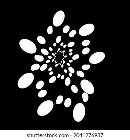 diseño de logotipo abstracto en blanco y negro