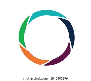 Abstract logo design for circle