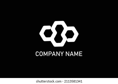 Resumen logo diseño colección concepto de identidad de marca diseño de forma geométrica moderno logotipo