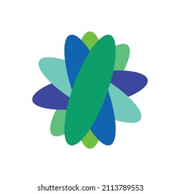 Diseño de logotipo abstracto, forma de círculo colorido, diseño de logotipo circular, forma de vector, decoración 