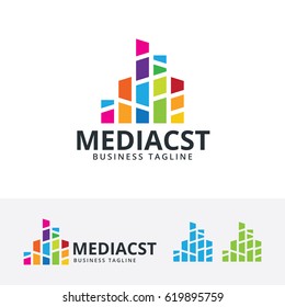 Abstractas diseño del logotipo. Concepto de logotipo colorido y creativo. Plantilla del logotipo del Vector