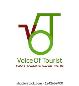 Abstract Logo Design Combinations Letter of V and T