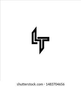 Abstract Logo Design Combinations Letter of L and T