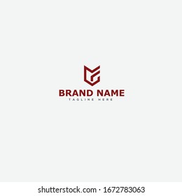 Combinaciones de diseño de logotipos abstractos Carta de M y F