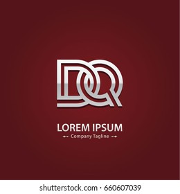 Abstract Logo Design Combinations Letter of  D and Q