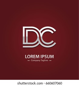 Abstract Logo Design Combinations Letter of  D and C