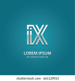 Abstract Logo Design Combinations Letter of I and Y