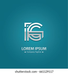 Abstract Logo Design Combinations Letter of I and Y