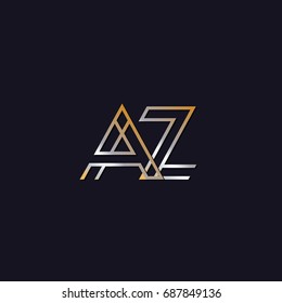 Abstract Logo Design Combinations Letter of A & Z