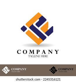 abstract logo design for company and business