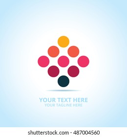 Abstract logo, design concept, emblem, icon, flat logotype element for template.