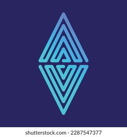 abstract logo design, abstract concept icon , simple and modern