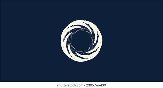 Abstract logo design concept.
modern splash and pattern logo.
abstract circle in an arranged form