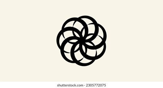 Abstract logo design concept.
modern splash and pattern logo.
abstract circle in an arranged form