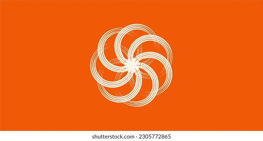 Abstract logo design concept.
modern splash and pattern logo.
abstract circle in an arranged form