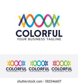Abstract logo design. Creative Colorful logo concept. Vector logo template