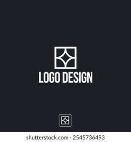 Design de logotipo abstrato, paleta de cores escuras, mão