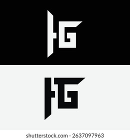 An abstract logo design featuring the initials HG or GH in a modern monogram style. 
