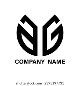 abstract logo design. A G designlogo businnes vector