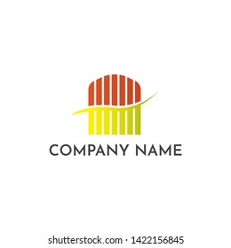 Abstract logo design. geometric logo design. 