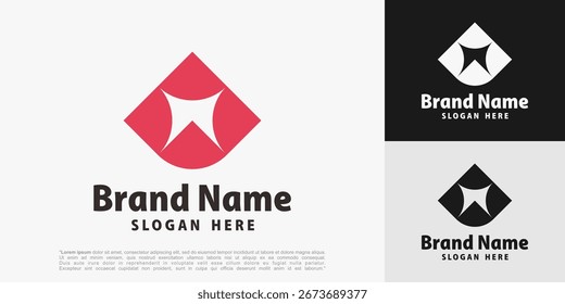 Abstract logo design. Geometrical abstract logos vector illustration.