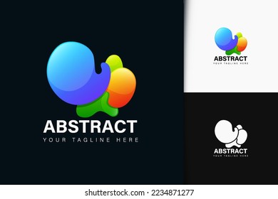 Abstract logo design with gradient