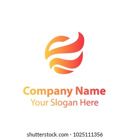 Abstract logo design in gradient color style on white background, Abstract graphic icon, logo design template, symbol for company