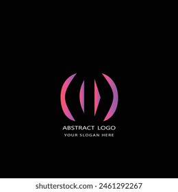 diseño de logotipo abstracto color degradado