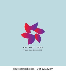 abstract logo design gradient color