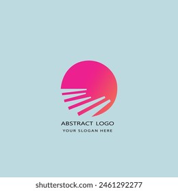 abstract logo design gradient color