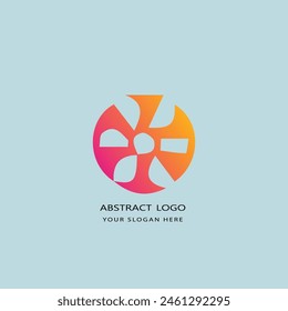 Abstrakte Logo Design Farbverlauf Farbe