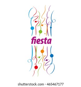 abstract logo design for a holiday. Vector illustration