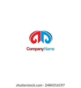 abstract logo design icon vector