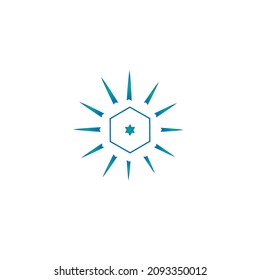 abstract logo design isolated on white background. illustration vector