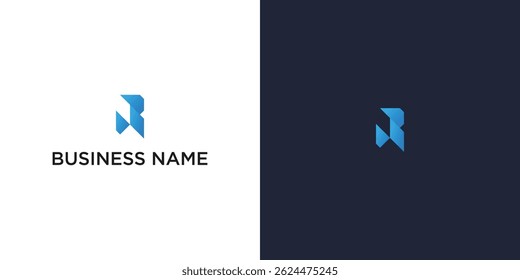 Abstract logo design with the letter R