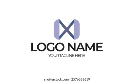 Abstract logo design with letter X