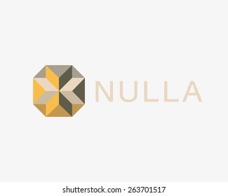 Abstract logo design. Letter x colorful symbol. Hexagon cross vector icon 