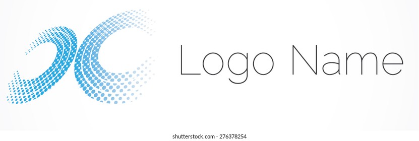 Abstract logo design, letter X logo icon design template elements