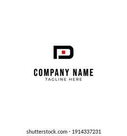 diseño de logotipo abstracto de las letras D y M, adecuado para empresas o empresas con las iniciales M y D