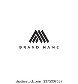 Abstraktes Logo-Design von M, A, AM und MA in Vektorgrafik für Bauwesen, Wohnungen, Immobilien, Gebäude und Immobilien. Minimal fantastische, professionelle Design-Vorlage für Logo-Designs auf weißem Hintergrund.