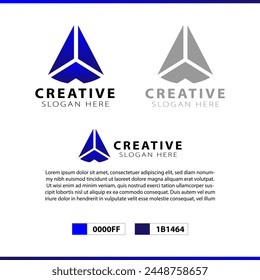 Abstract logo design with modern concept vector illustration