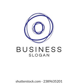 Abstraktes Logo Design moderne minimale Marke Icon Design Vektorgrafik Symbol Zeichen Logotype Typografie