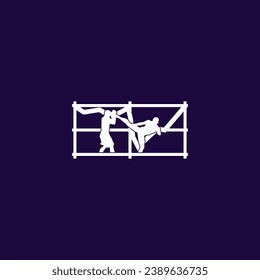 Abstract logo design modern minimal brand flat Icon design vector illustration emblem sign symbol logotype 