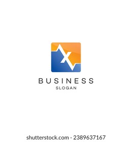 Abstract logo design modern minimal brand flat Icon design vector illustration emblem sign symbol logotype 